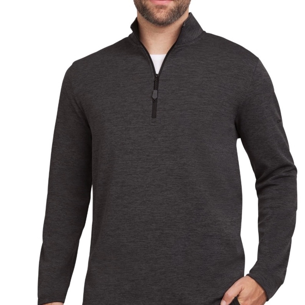 NWT Chaps GOLF Men's Charcoal Quarter-Zip Pullover
